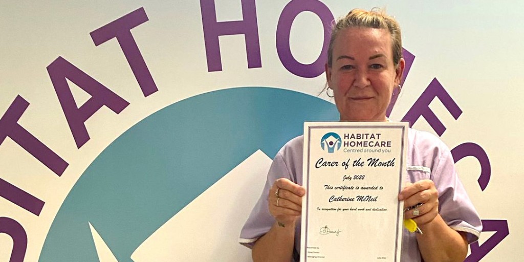 Habitat Homecare confirm Carer of the Month Swansea
